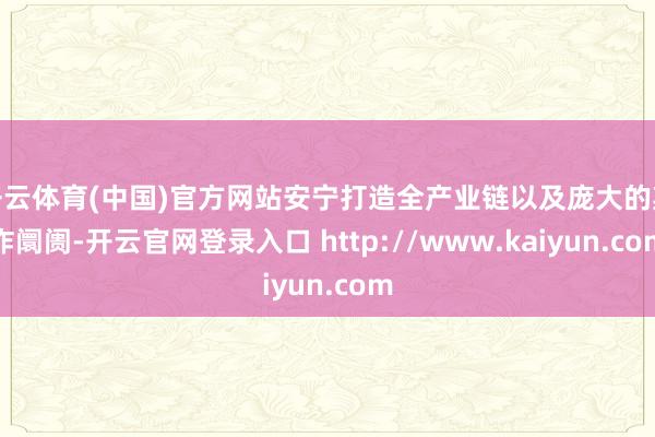 开云体育(中国)官方网站安宁打造全产业链以及庞大的欺诈阛阓-开云官网登录入口 http://www.kaiyun.com