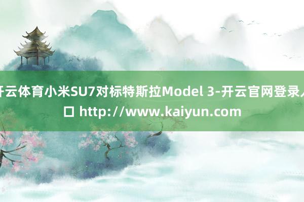 开云体育小米SU7对标特斯拉Model 3-开云官网登录入口 http://www.kaiyun.com