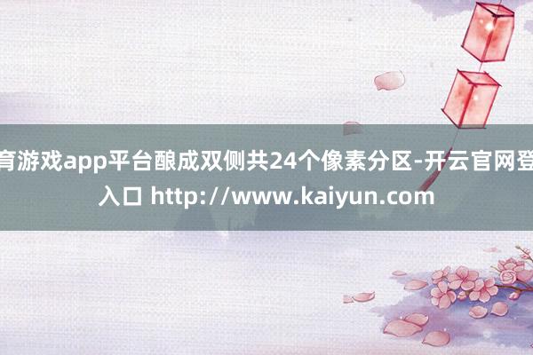 体育游戏app平台酿成双侧共24个像素分区-开云官网登录入口 http://www.kaiyun.com
