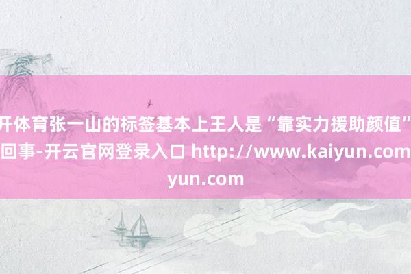 云开体育张一山的标签基本上王人是“靠实力援助颜值”这回事-开云官网登录入口 http://www.kaiyun.com