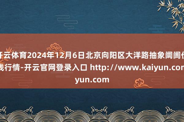 开云体育2024年12月6日北京向阳区大洋路抽象阛阓价钱行情-开云官网登录入口 http://www.kaiyun.com