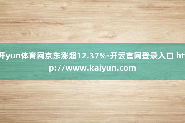 开yun体育网京东涨超12.37%-开云官网登录入口 http://www.kaiyun.com