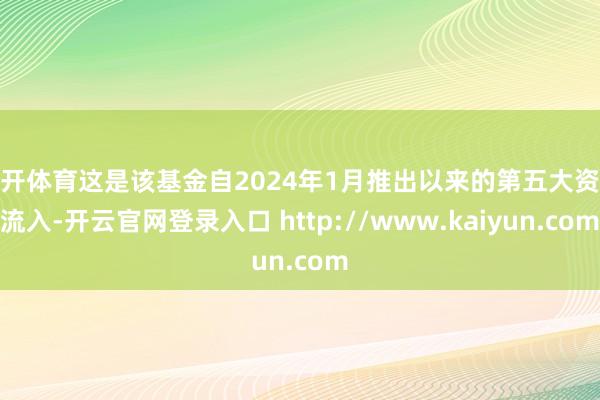云开体育这是该基金自2024年1月推出以来的第五大资金流入-开云官网登录入口 http://www.kaiyun.com