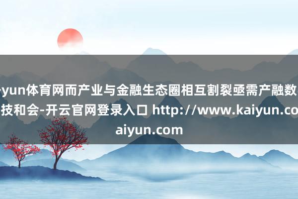 开yun体育网而产业与金融生态圈相互割裂亟需产融数字科技和会-开云官网登录入口 http://www.kaiyun.com