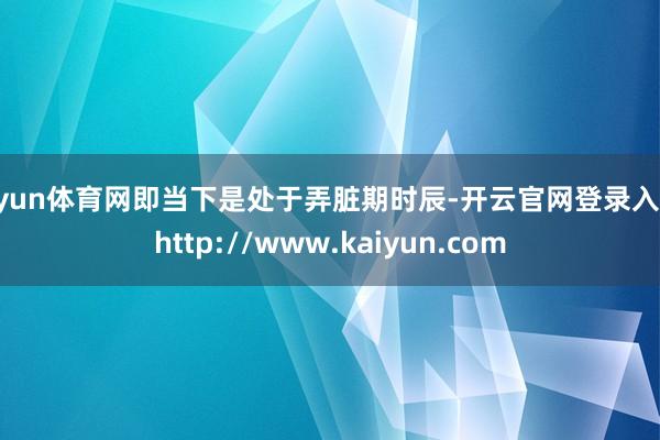 开yun体育网即当下是处于弄脏期时辰-开云官网登录入口 http://www.kaiyun.com