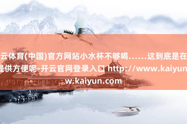 开云体育(中国)官方网站小水杯不够喝……这到底是在为咱们提供方便呢-开云官网登录入口 http://www.kaiyun.com