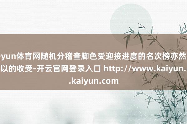 开yun体育网随机分稽查脚色受迎接进度的名次榜亦然一个可以的收受-开云官网登录入口 http://www.kaiyun.com