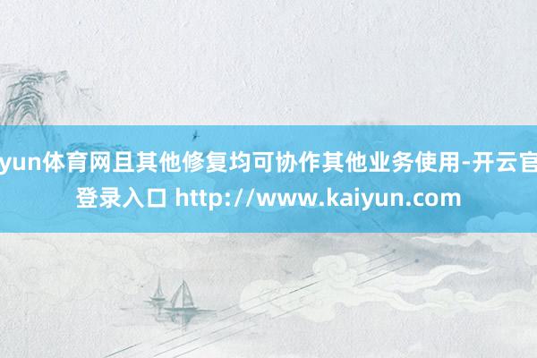 开yun体育网且其他修复均可协作其他业务使用-开云官网登录入口 http://www.kaiyun.com