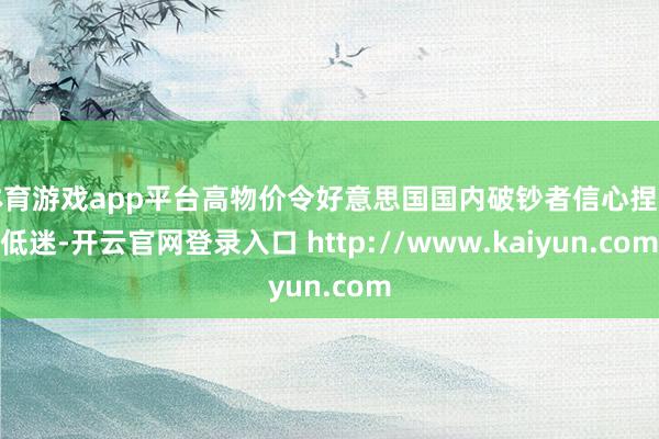 体育游戏app平台高物价令好意思国国内破钞者信心捏续低迷-开云官网登录入口 http://www.kaiyun.com