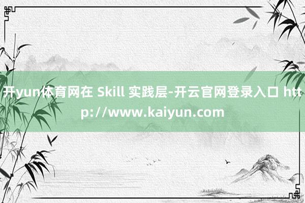 开yun体育网在 Skill 实践层-开云官网登录入口 http://www.kaiyun.com